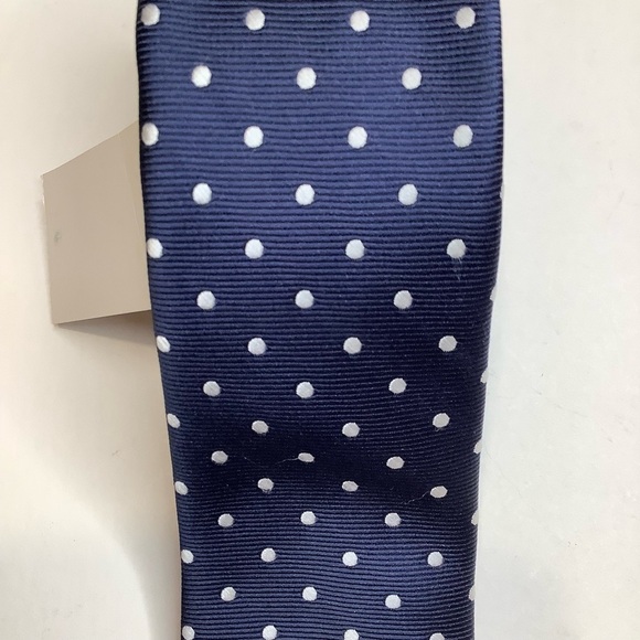 2/$30 TOMMY HILFIGER Navy/White Polka Dot Tie - Picture 8 of 11